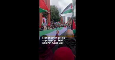 Manchester police suppress protest against Gaza war | AJ #shorts
