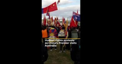 Protests as China’s Premier visits Australia | #AJshorts