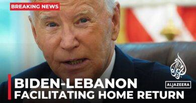 Biden says working to return people in Lebanon, Israel to their homes