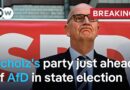 Germany state election: Results show far-right AfD appears to be close second | DW News