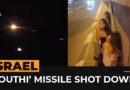 ‘Houthi missile’ seen over Israeli city before interception | AJ #shorts