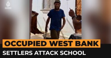 Israeli settlers attack primary school in occupied West Bank | AJ #Shorts