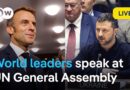 Live: Macron, Zelenskyy speak at UN General Assembly Day 2 | DW News