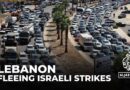 Thousands of people in south Lebanon flee intense Israeli bombardment