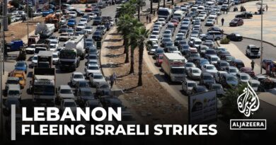 Thousands of people in south Lebanon flee intense Israeli bombardment