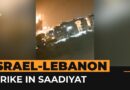 Video shows huge explosion from Israeli strike south of Beirut | AJ #Shorts