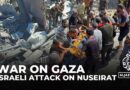 Chaos as Israeli strike hits building in central Gaza’s Nuseirat refugee camp