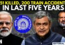 Editorial with Sujit Nair | 351 Killed, 200 Train Accidents In Last Five Years | PM Modi | Railways