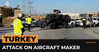 Explosion, gunshots heard outside Turkish military aircraft maker | AJ #Shorts