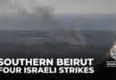 Four Israeli strikes on Beirut’s southern suburbs in past few hours : AJE correspondent