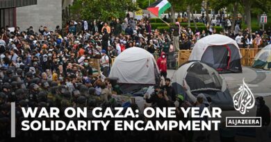 Gaza solidarity encampment on US universities