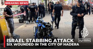 Israel: Six wounded in stabbing attack in the northern city of Hadera, police say