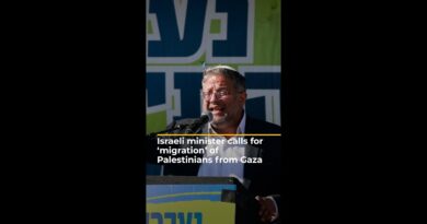 Israeli minister calls for ‘migration’ of Palestinians from Gaza | AJ #shorts