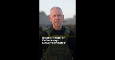 Israel’s Minister of Defence says Sinwar ‘eliminated’ | AJ #shorts