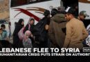 Lebanese flee to Syria amidst escalating Israeli bombardment and humanitarian crisis