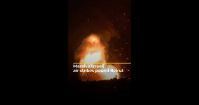 Massive Israeli air strikes pound Beirut | AJ #shorts