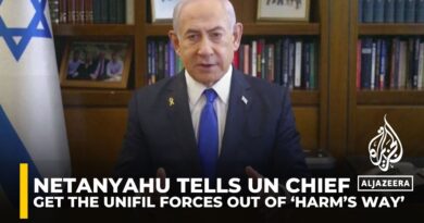 Netanyahu tells UN chief to move peacekeepers in Lebanon ‘immediately’