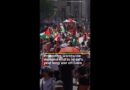 Protesters worldwide demand end to Israel’s year of war on Gaza | AJ #shorts