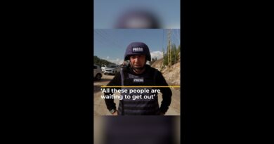 Reporter sees people fleeing southern Lebanon | AJ #shorts