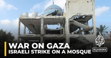 Severe damage at Gaza mosque after deadly Israeli attack