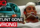 Stuntman left brain damaged after horror accident on Hollywood film set | 60 Minutes Australia