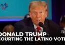 Trump courts Latino voters as presidential race enters final two weeks