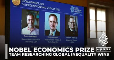 US-based Acemoglu, Johnson and Robinson win the 2024 Nobel Economics Prize