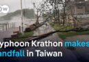 ‘Weird’ Typhoon Krathon lands on Taiwan’s west coast | DW News