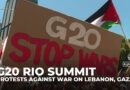 Brazil: Protestors near G20 summit demand immediate ceasefire in Gaza and Lebanon