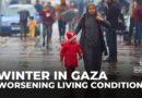 ‘Catastrophic conditions’ in Gaza’s tent camps as winter arrives