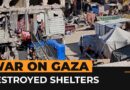 Conditions severely worsen in the destroyed shelters of Khan Younis | AJ#shorts