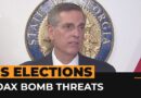 FBI says hoax bomb threats targeting polling places linked to Russia | AJ #shorts