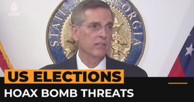 FBI says hoax bomb threats targeting polling places linked to Russia | AJ #shorts