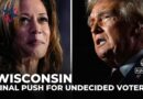 Final push for undecided voters: Candidates seek support in swing state of Wisconsin