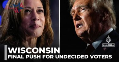 Final push for undecided voters: Candidates seek support in swing state of Wisconsin