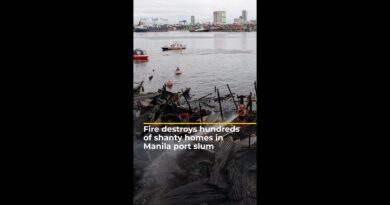 Fire destroys hundreds of shanty homes in Manila port slum