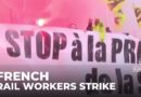 French rail workers strike: Protest against restructuring plans