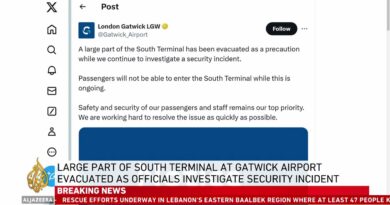 Gatwick airport evacuated