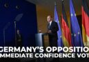 Germany’s opposition says Scholz must hold immediate confidence vote