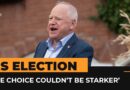 Harris’s running mate Tim Walz says ‘choice couldn’t be starker’ | AJ#shorts