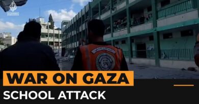 Israeli military bombs school shelter in Gaza City | AJ #shorts