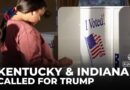 Kentucky, Indiana called for Trump; Vermont called for Harris