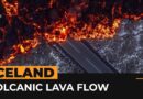 Lava flow from Iceland volcano creeps towards homes | AJ #Shorts