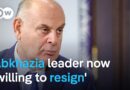 Leader of Georgian breakaway region will resign if protesters go away | DW News