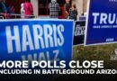 More polls close, including in battleground Arizona