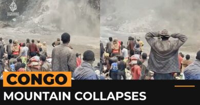 Mountain collapses in DR Congo revealing tonnes of copper | AJ#shorts