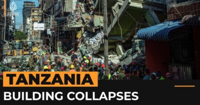 Ongoing search for survivors after building collapses in Tanzania