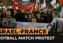 Pro-Palestinian protesters rally against Israeli football match in Paris | AJ #Shorts