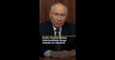 Putin: Russia tested intermediate-range missile on Ukraine | AJ#shorts