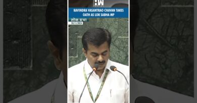 Ravindra Vasantrao Chavan takes oath as Lok Sabha MP